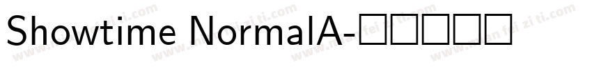 Showtime NormalA字体转换